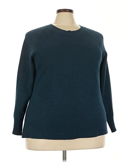 Pre-owned Ava & Viv Pullover Sweater In Blue
