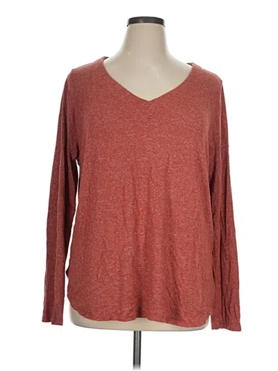 Pre-owned Ava & Viv Pullover Sweater In Red