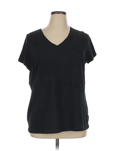 Pre-owned Ava & Viv Short Sleeve T-shirt In Black