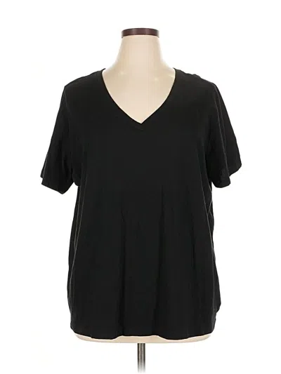 Pre-owned Ava & Viv Short Sleeve T-shirt In Black