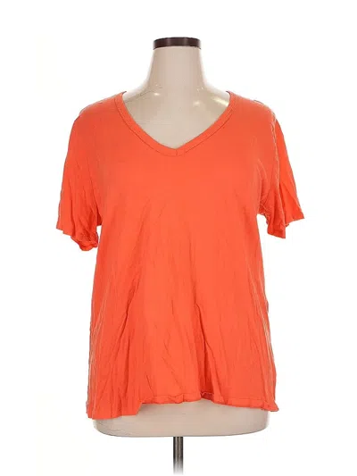 Pre-owned Ava & Viv Short Sleeve T-shirt In Orange