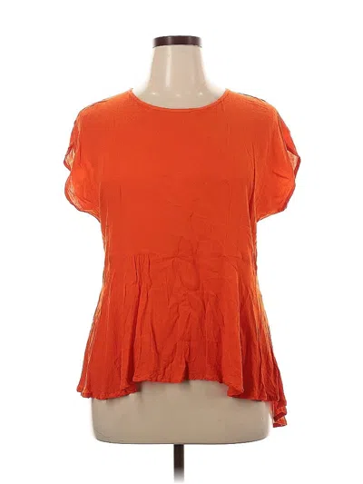 Pre-owned Ava & Viv Short Sleeve T-shirt In Orange