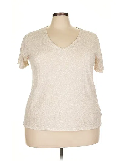 Pre-owned Ava & Viv Short Sleeve T-shirt In White