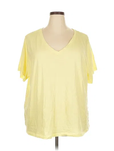 Pre-owned Ava & Viv Short Sleeve T-shirt In Yellow