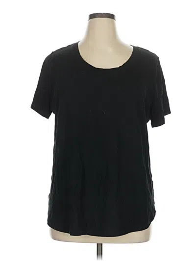 Pre-owned Ava & Viv Short Sleeve T-shirt In Black