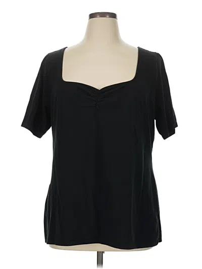 Pre-owned Ava & Viv Short Sleeve T-shirt In Black