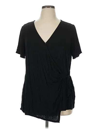 Pre-owned Ava & Viv Short Sleeve T-shirt In Black