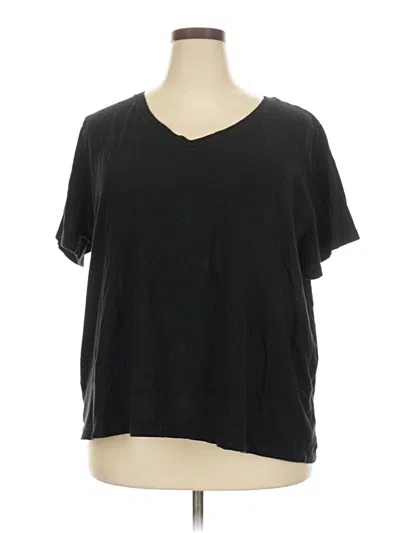 Pre-owned Ava & Viv Short Sleeve T-shirt In Black