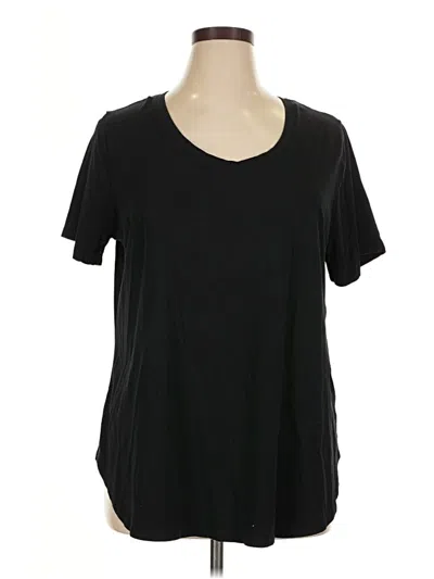 Pre-owned Ava & Viv Short Sleeve T-shirt In Black