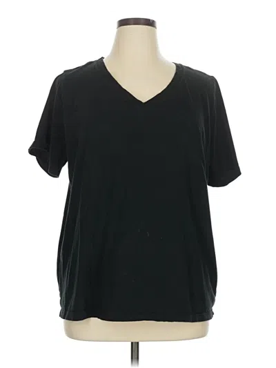 Pre-owned Ava & Viv Short Sleeve T-shirt In Black