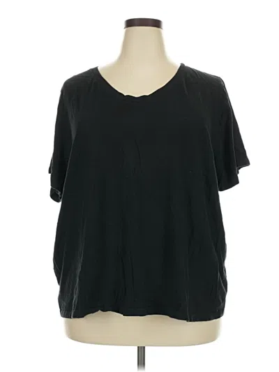 Pre-owned Ava & Viv Short Sleeve T-shirt In Black