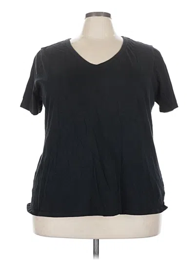 Pre-owned Ava & Viv Short Sleeve T-shirt In Black