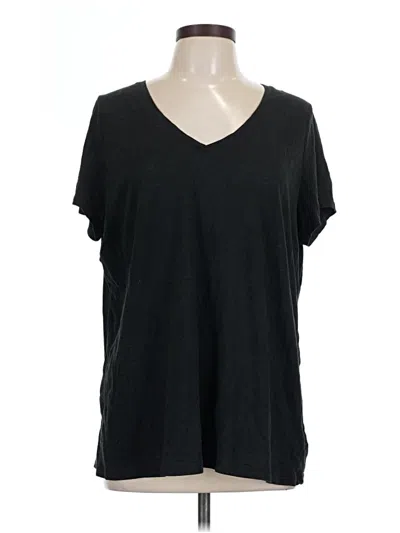 Pre-owned Ava & Viv Short Sleeve T-shirt In Black