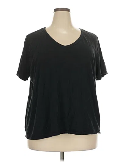 Pre-owned Ava & Viv Short Sleeve T-shirt In Black