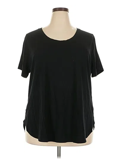 Pre-owned Ava & Viv Short Sleeve T-shirt In Black