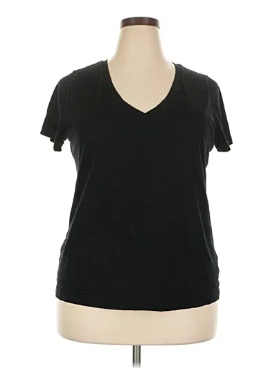 Pre-owned Ava & Viv Short Sleeve T-shirt In Black