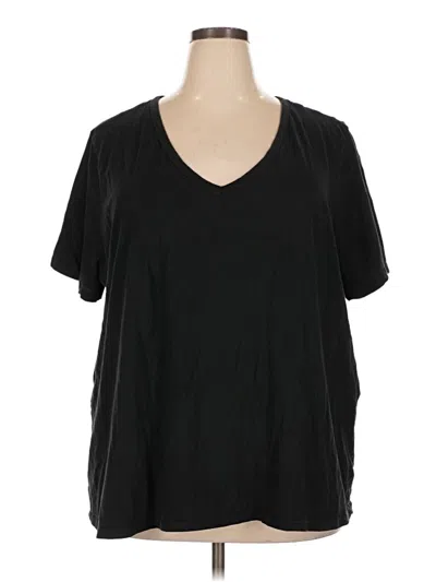 Pre-owned Ava & Viv Short Sleeve T-shirt In Black