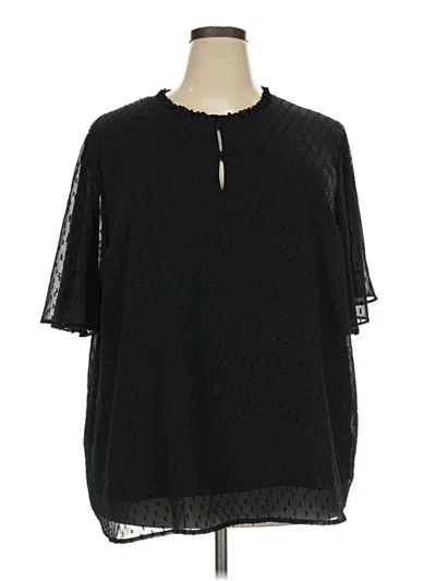 Pre-owned Ava & Viv Short Sleeve T-shirt In Black