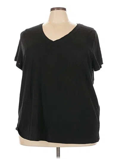 Pre-owned Ava & Viv Short Sleeve T-shirt In Black