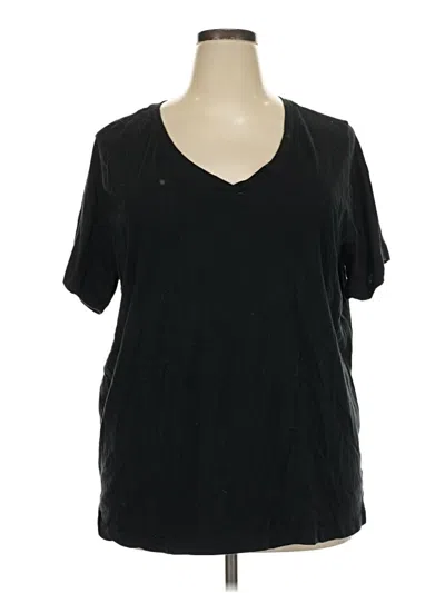 Pre-owned Ava & Viv Short Sleeve T-shirt In Black