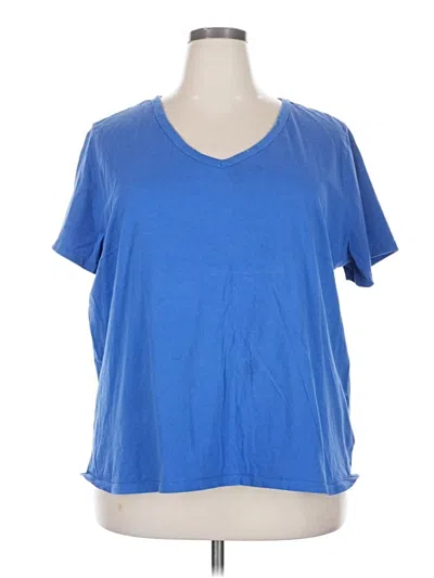Pre-owned Ava & Viv Short Sleeve T-shirt In Blue
