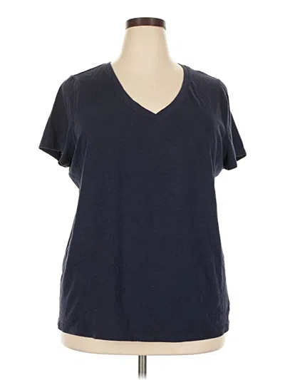 Pre-owned Ava & Viv Short Sleeve T-shirt In Blue