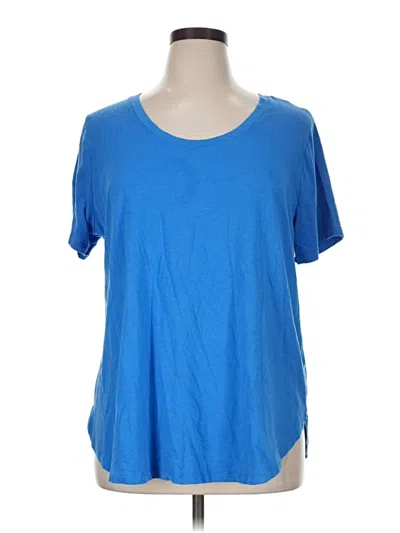 Pre-owned Ava & Viv Short Sleeve T-shirt In Blue