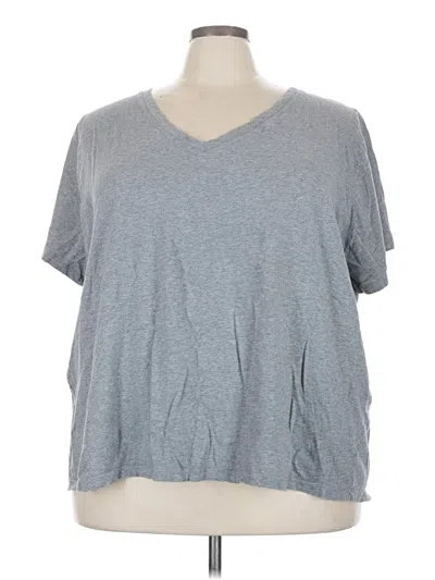Pre-owned Ava & Viv Short Sleeve T-shirt In Gray