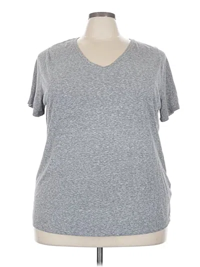 Pre-owned Ava & Viv Short Sleeve T-shirt In Gray