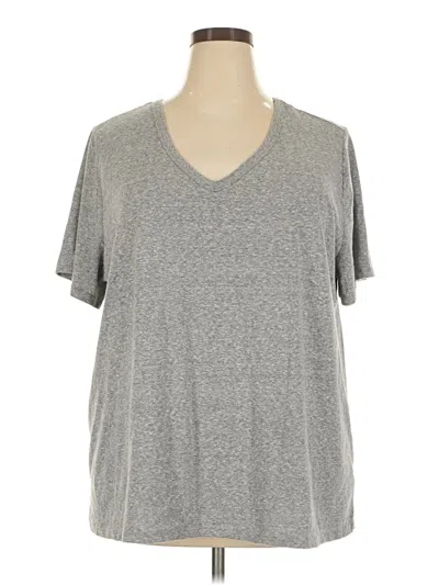 Pre-owned Ava & Viv Short Sleeve T-shirt In Gray