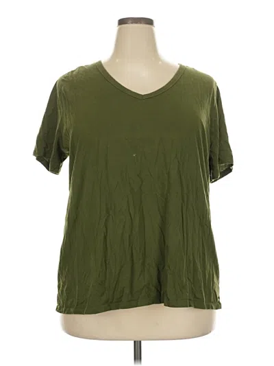 Pre-owned Ava & Viv Short Sleeve T-shirt In Green