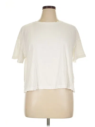 Pre-owned Ava & Viv Short Sleeve T-shirt In Ivory