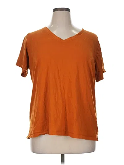 Pre-owned Ava & Viv Short Sleeve T-shirt In Orange