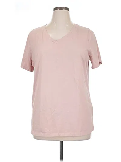 Pre-owned Ava & Viv Short Sleeve T-shirt In Pink