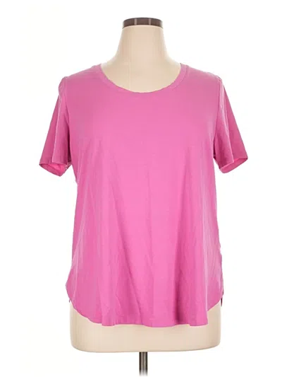 Pre-owned Ava & Viv Short Sleeve T-shirt In Pink