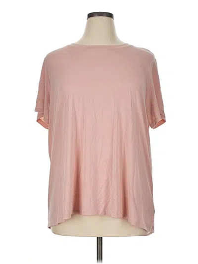 Pre-owned Ava & Viv Short Sleeve T-shirt In Pink