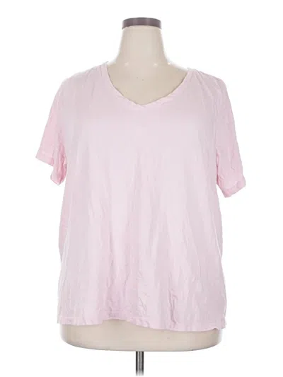 Pre-owned Ava & Viv Short Sleeve T-shirt In Pink