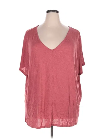 Pre-owned Ava & Viv Short Sleeve T-shirt In Pink