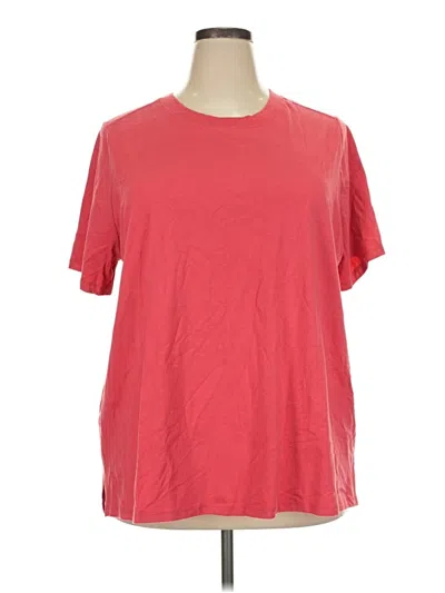 Pre-owned Ava & Viv Short Sleeve T-shirt In Red