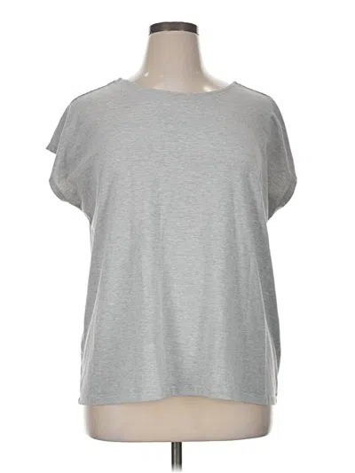 Pre-owned Ava & Viv Short Sleeve T-shirt In Silver