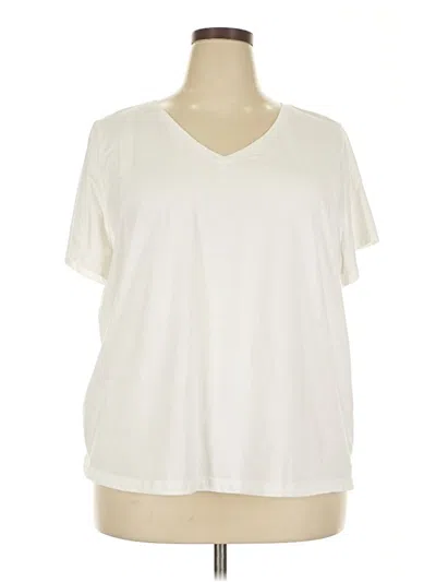 Pre-owned Ava & Viv Short Sleeve T-shirt In White
