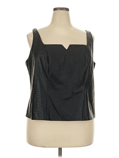 Ava & Viv Sleeveless Blouse In Black