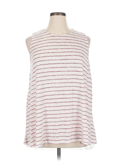 Pre-owned Ava & Viv Sleeveless T-shirt In White