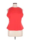 Ava & Viv Sleeveless Top Red Halter Neckline Tops In Red