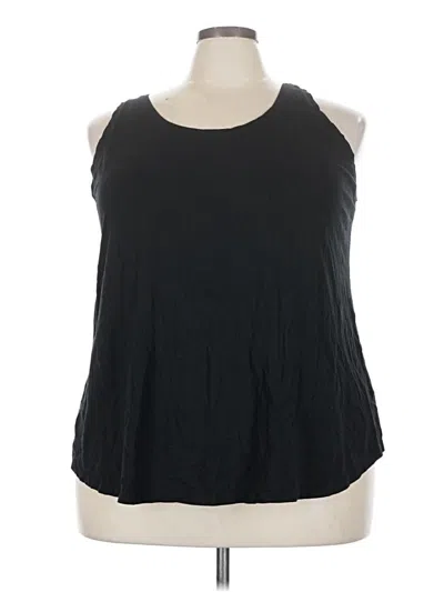 Pre-owned Ava & Viv Sleeveless T-shirt In Black