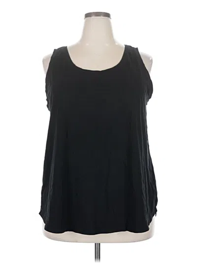 Pre-owned Ava & Viv Sleeveless T-shirt In Black