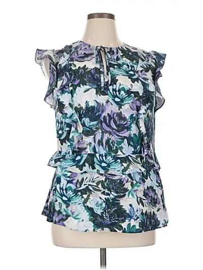 Pre-owned Ava & Viv Sleeveless T-shirt In Blue