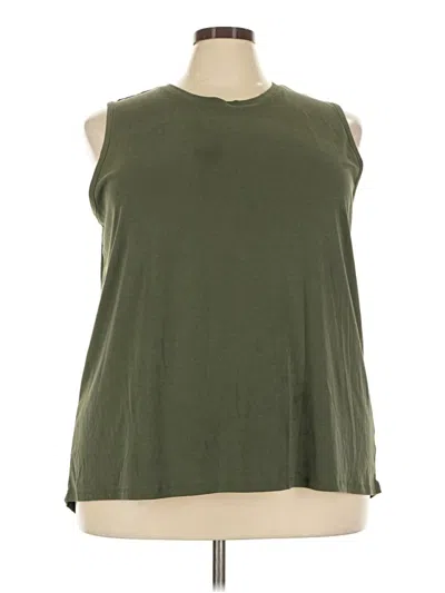 Pre-owned Ava & Viv Sleeveless T-shirt In Green