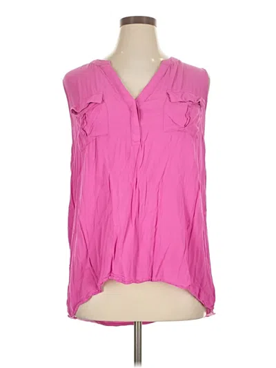 Pre-owned Ava & Viv Sleeveless T-shirt In Pink