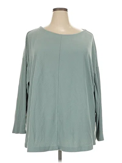 Pre-owned Ava & Viv Sweatshirt In Teal
